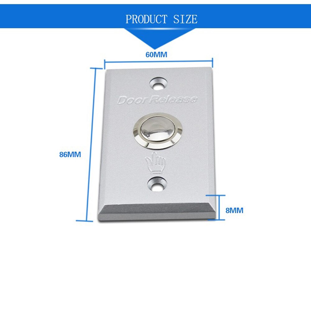 10 PCS Door Access Control System Release button Metal auto restoration Normally Open Push to Normally Close Panic button