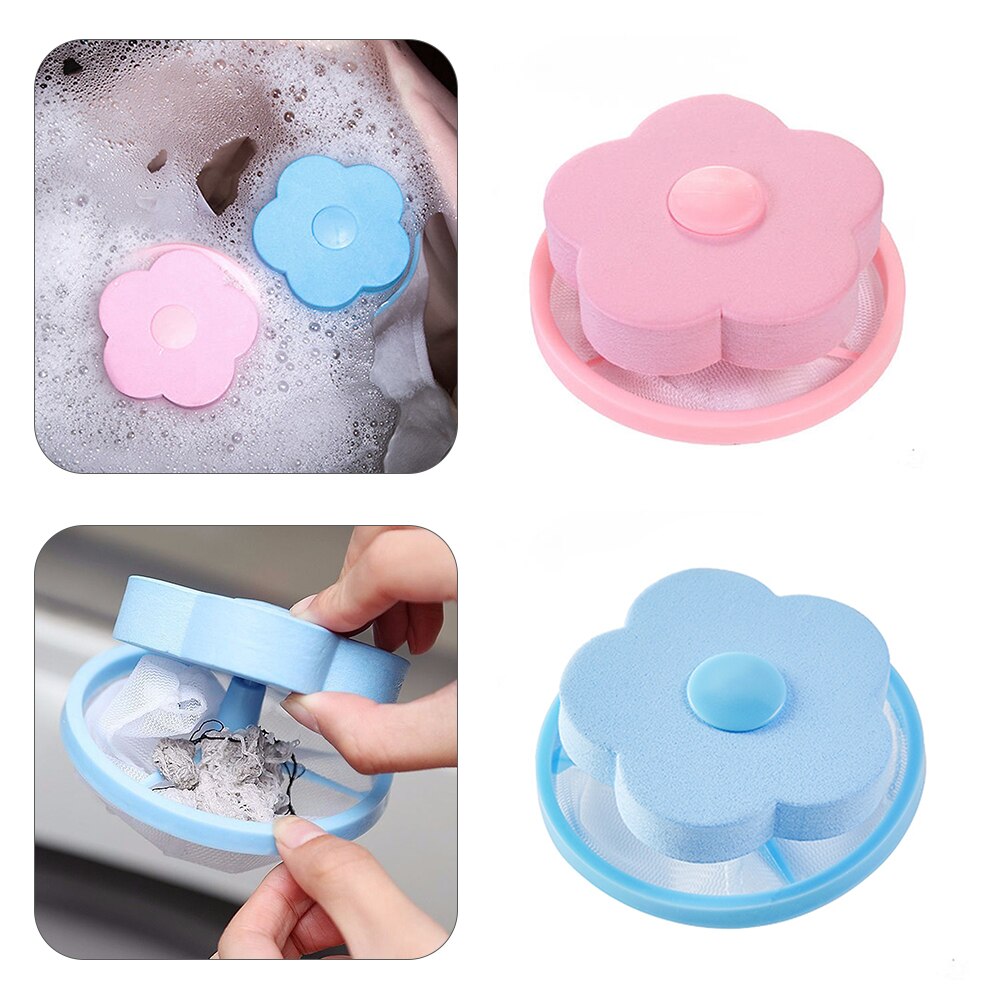 1pc Hair Removal Catcher Filter Mesh Washing Machine Filter Floating Lint Mesh Trap Bag Pouch Cleaning Ball Bag Laundry Supplies
