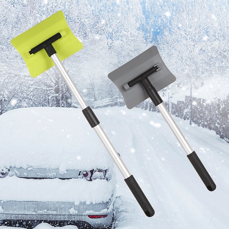 Pala de nieve ajustable para coche de invierno herramienta de eliminación eficiente, pala de nieve para jardín telescópica desmontable