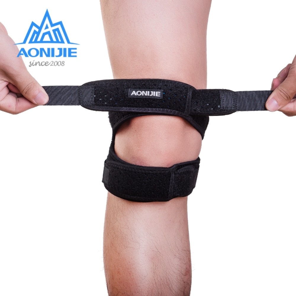AONIJIE Knee Strap Dual Patella Athletics X-shaped Brace Support Pad Pain Relief Band E4096 Hiking Soccer Basketball Volleyball