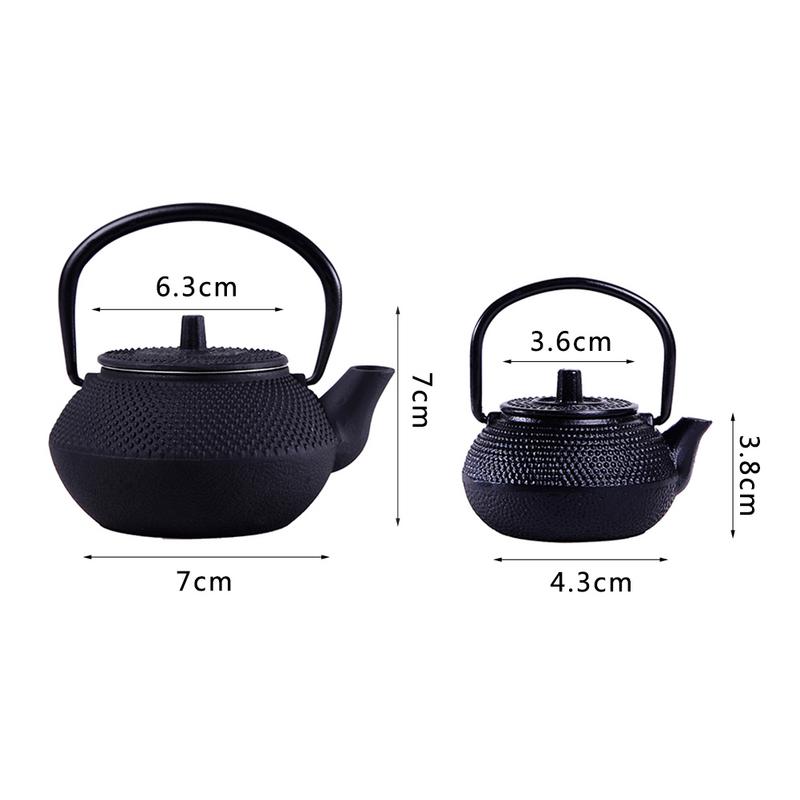 50ML/300ML/550ML/900ML Mini Cast Iron Kettle Teapot Tea Set