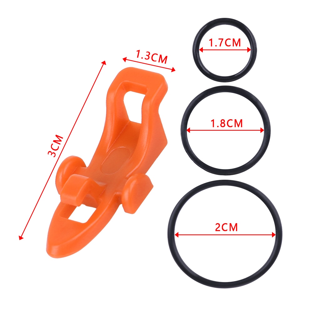 1Set Fishing Hook Keeper Lure Bait Holder with 3 Rubber Rings for Fishing Rod Fishing Gear Portable Accessories Fixed Bait