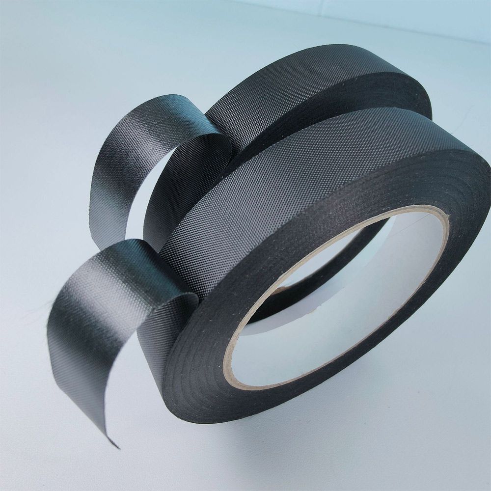 50M/Roll Nylon Reinforced Tape 5/10/20/40mm Width Black Single-sided Self-adhesive Tape For Shoe Handbag Oxford Cloth Tape