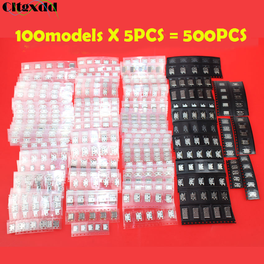Cltgxdd 100 modeller 5- pin micro usb-stik, usb-stik hunstikmix mix smd dip  v8- port til lenovo samsung xiaomi huawei nokia ect