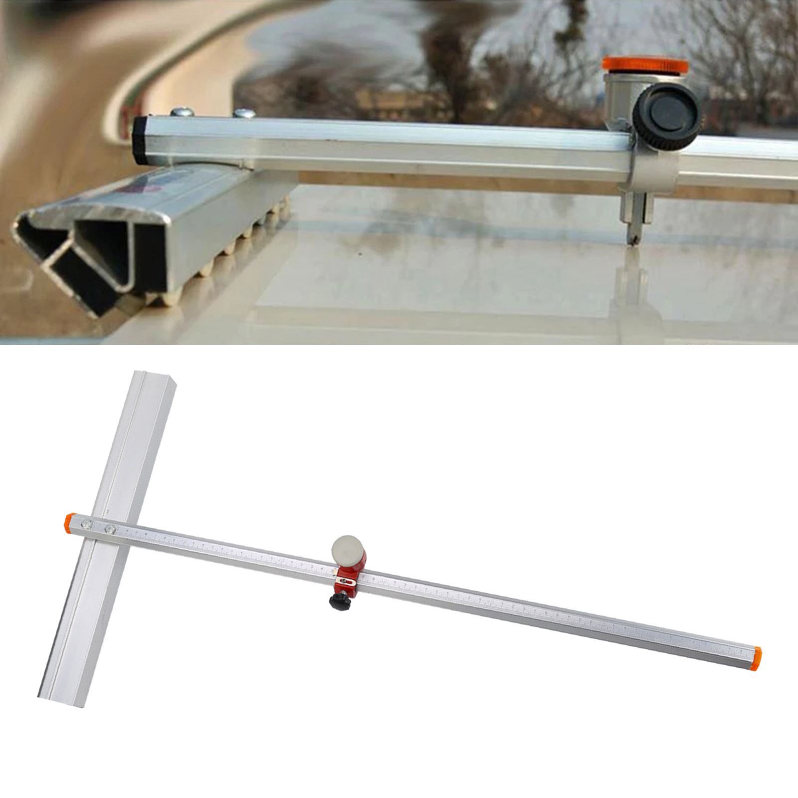 60cm Speed T Cutter Stained Glass Cutter Cutting Hand Tool for Production Glass Mosaic Lens Strip Cutting