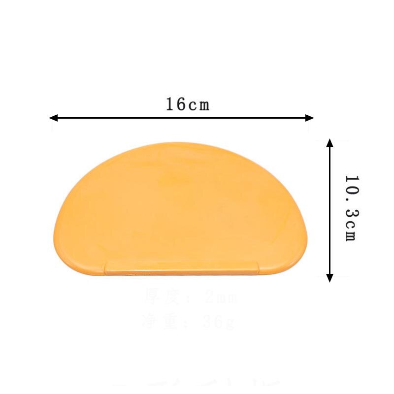 1Pcs Pastry Cutter Kitchen Accessories Multifunction DIY Baing Tool for Cake Orange Orange D/Fan Shape Dough Scraper