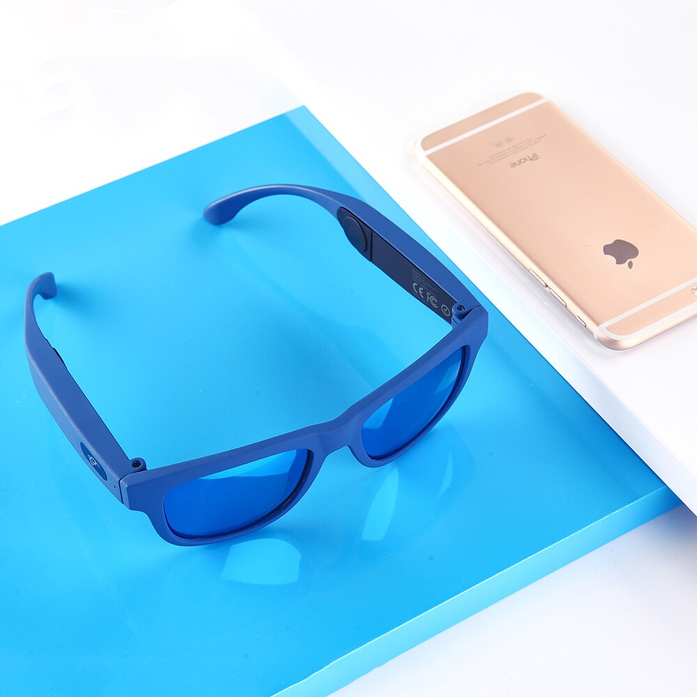 G1 Wireless Bone Conduction Bluetooth Sunglasses w/Mic Hands-Free Call Music Waterproof Smart Sunglasses for iPhone Android