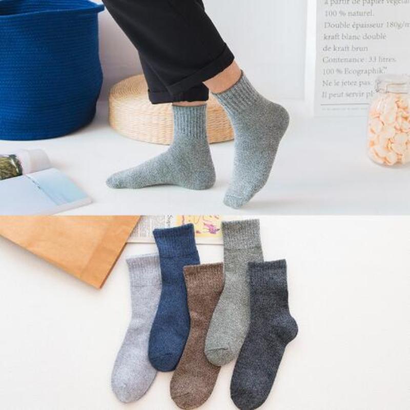 Hommes coton chaussettes nouveaux styles 1 paires/lot affaires hommes chaussettes Anti-bactérien respirant épais automne hiver Sport chaussette