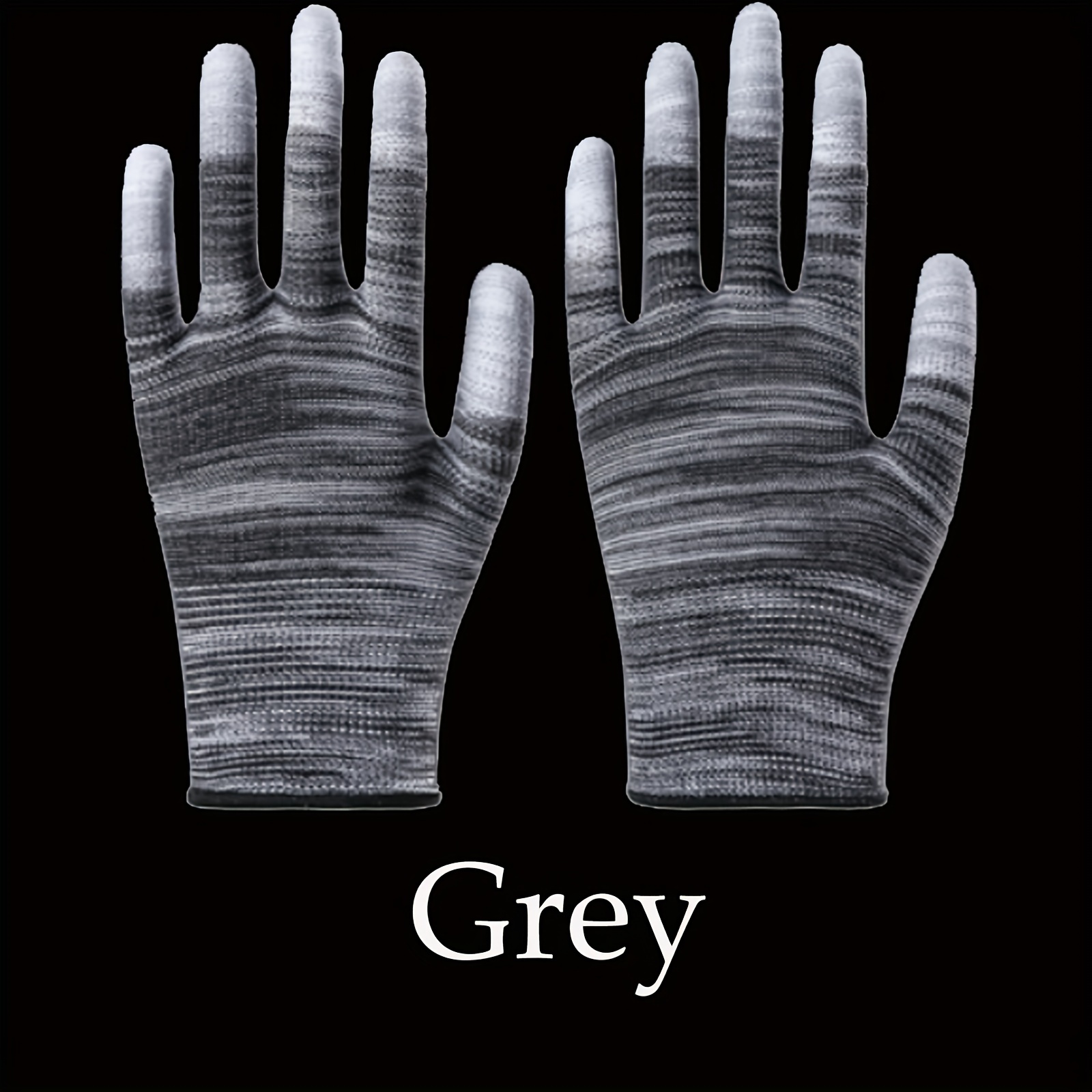 12 Paar bunte Gartenhandschuhe für Damen und Herren, beschichtete Fingerhandschuhe, PU-Nylon-Gartenhandschuhe, Outdoor-Schutzhandschuhe für die Arbeit