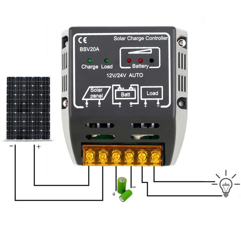 20a 12v/24v aurinkopaneelin lataussäädin akun säädin turvallinen suojakansi