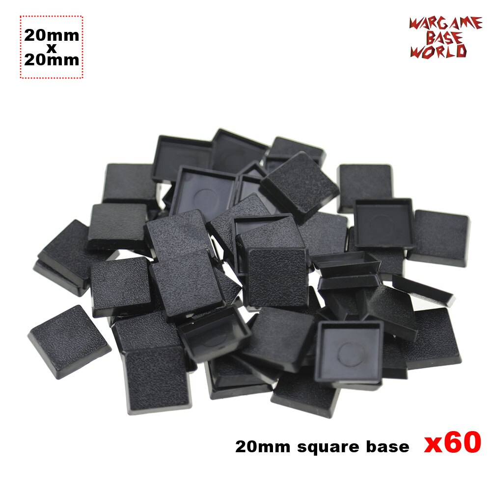 60x20mm base Vierkante plastic bases voor wargames en gaming miniaturen bases