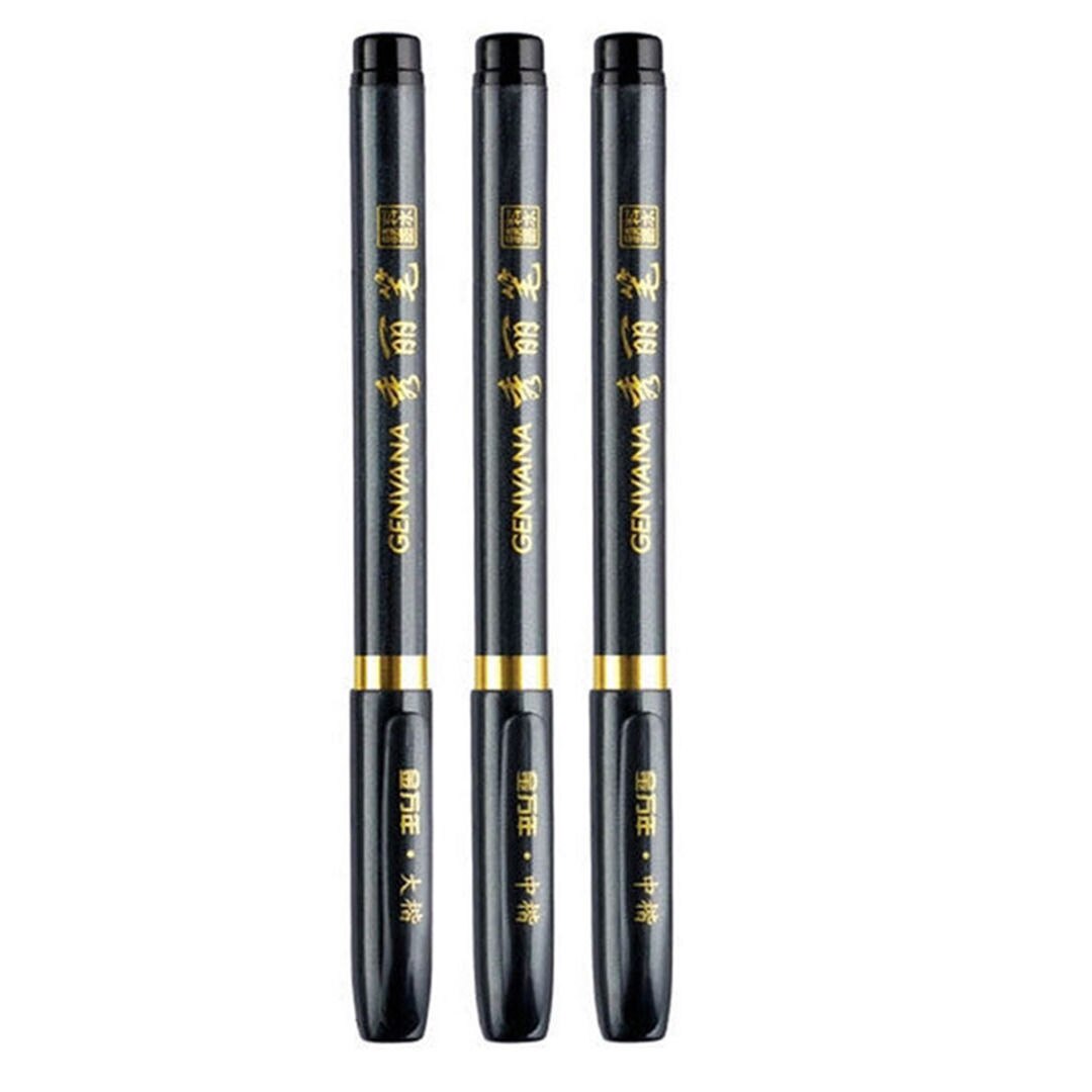 3pcs/Set Chinese Japanese Calligraphy Writing Art Painting Tool Brush Pen