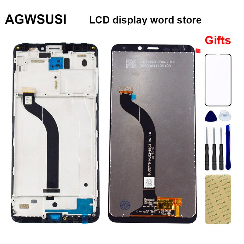 5,7 "Für Xiaomi Redmi 5 LCD Touch Screen Display MDG1 MDTI MDI1 Panel Modul Digitizer Sensor Panel Glas Montage mit rahmen