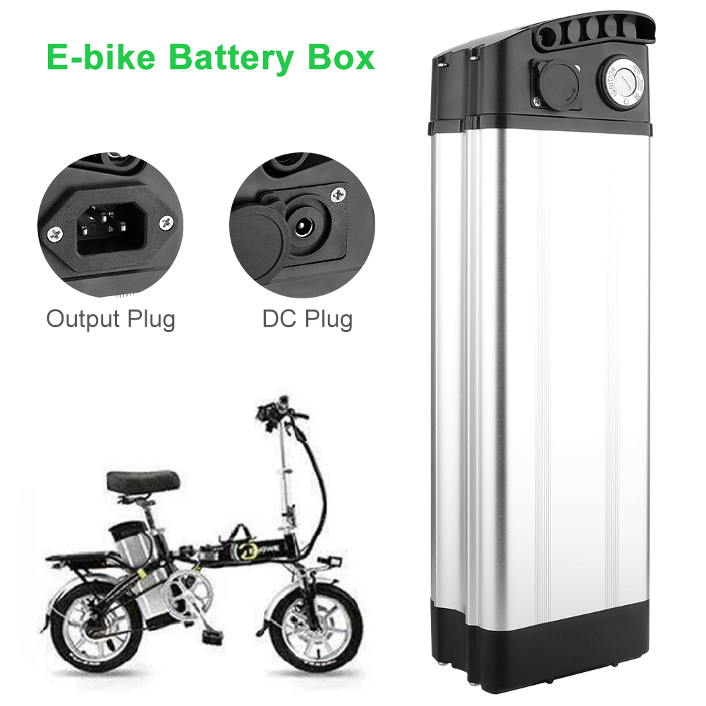 1Pcs Bike Battery Case Aluminum Lithium Battery Box For Electric Bike 36V/48V Large Capacity Holder Case Bicycle Accessories: Default Title