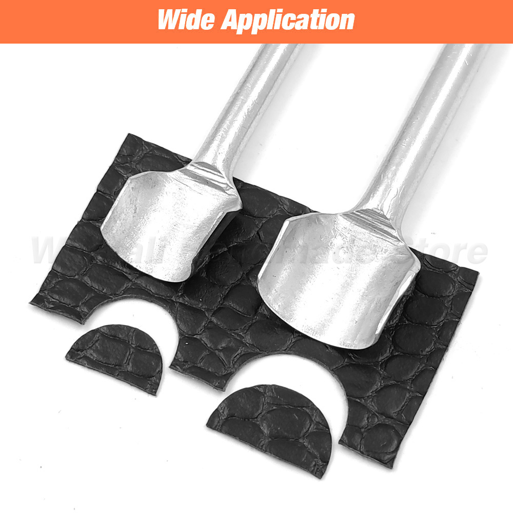 Perforadora semicircular de 3-50mm, perforadora en forma de arco para correa de cinturón, cinturón de cuero, cortador de esquina de cuero semicircular, herramientas artesanales, 1 ud.