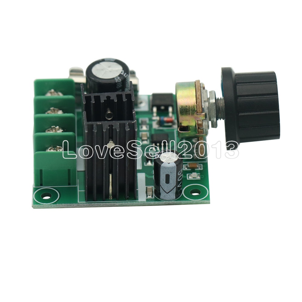 Dc 12v-40v 10a pwm stroommodule motor snelheidsregelaar regelaar+knop