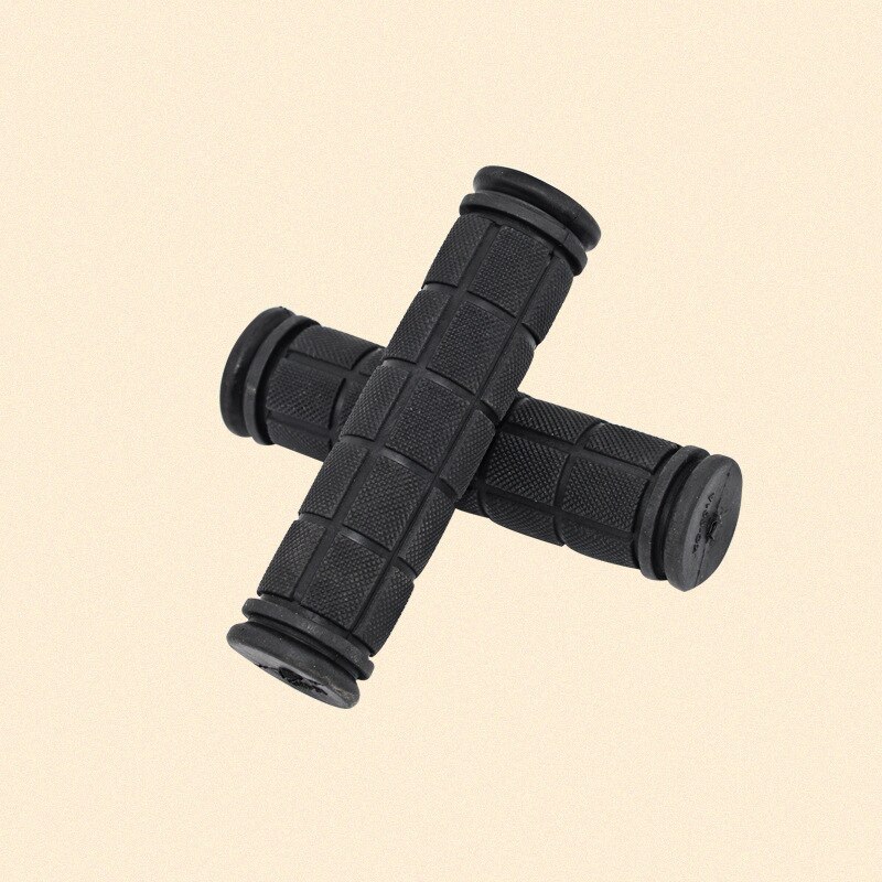 Stuurgrepen 22 mm bergweg fietsen fiets MTB BMX stuurhoes handgrepen glad zacht rubber anti-slip handvat grip lock bar end fiets handgrepen (kleur: rood