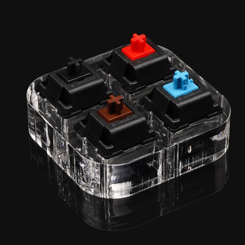 Switch Tester Base Transparent Acrylic Plate for cherry MX Switch Storage Display Board Tester Base Y4QD