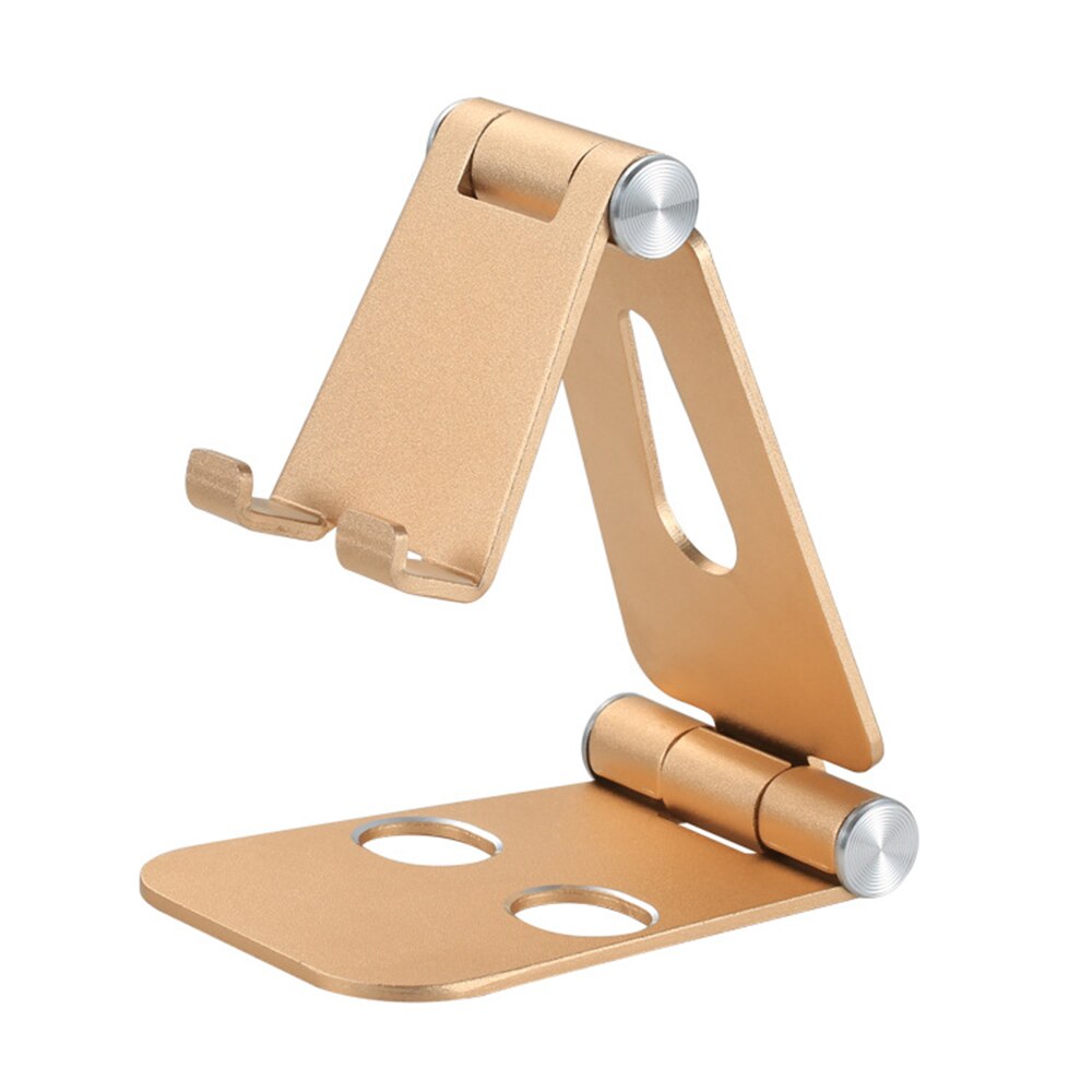 Universal Rabbit Ears Phone Holder Adjustable Aluminum Alloy Tablet Stand Telescopic Desktop Rack Mobile Phone Accessories: gold