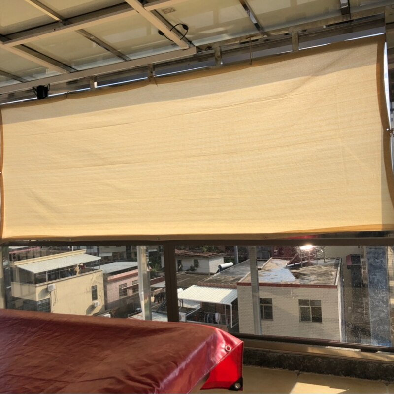 Golden Hemp Sun Shade Net 90% Shading Rate Sun Room Heat Insulation Sunscreen Net Balcony Plants Succulents Sun Shelter