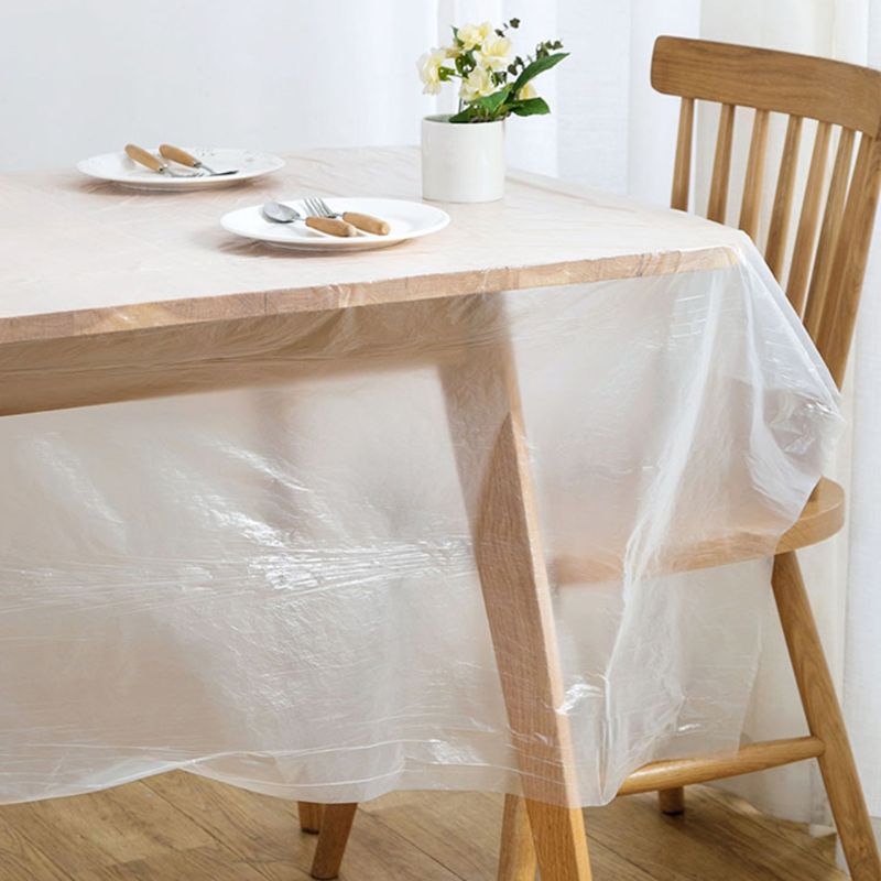 1 rull engangsduk festduk festdeksel duk 180 x 180cm/200 x 200cm til runde / firkantede bord