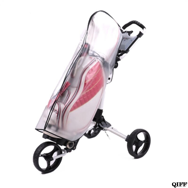 Golfpose regntæppe pvc gennemsigtig vandtæt bold poncho taske poncho golfudstyr