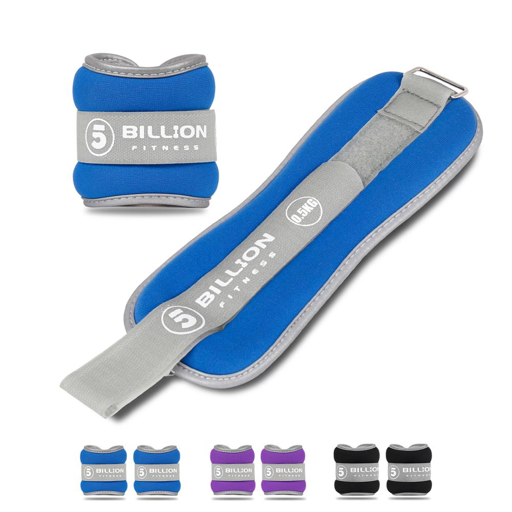 5BILLION Wrist Hand Arm Leg Ankle Weights with Reflective logo for Men Women Fitness Exercise Physical Therapy Walking