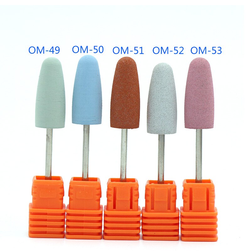1pc Rubber Silicon Carbide Buffer Nail Drill Bits Cutter For Manicure Pedicure Machine Sander Drill Bit Polishing Electric Tool