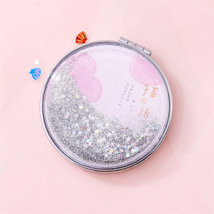 Pocket Mirror Makeup Compact Hand Mirror mini Small Mirror Portable Mirror Compact Cosmetic espejos de bolsillo mujer spiegel: 6