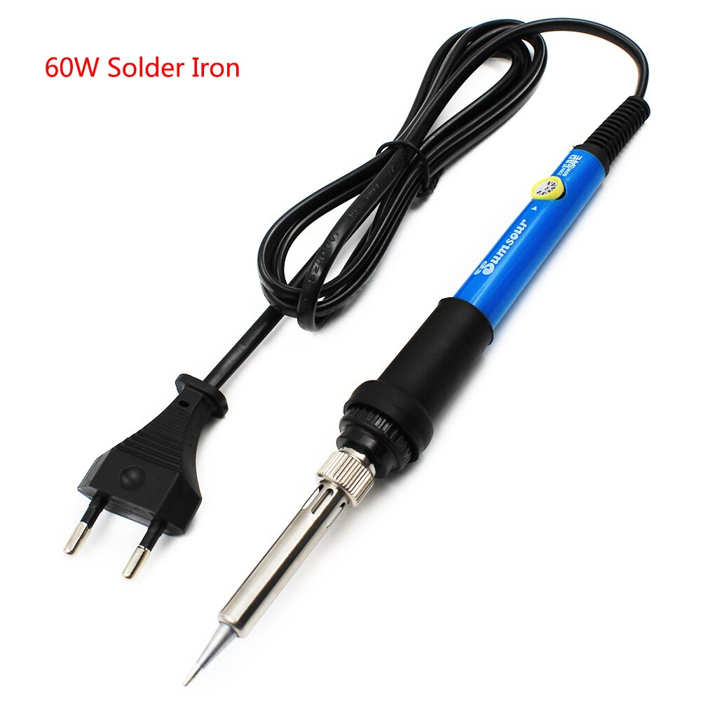 Solder Eisen 60 watt Einstellbare Temperatur Elektrische Lötkolben 110 v/220 v EU/Us-stecker Für Rework schweißen Reparatur Werkzeuge: 110V US Plug / 60W Solder Iron