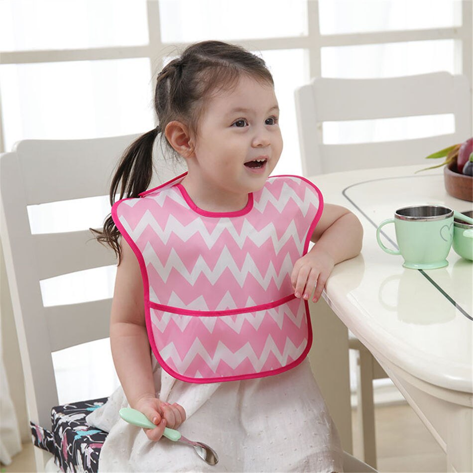 Balleenshiny crianças à prova dwaterproof água macacão pintura do bebê anti-sujo roupas da criança aventais cor raindrops babadores do bebê saliva toalhas