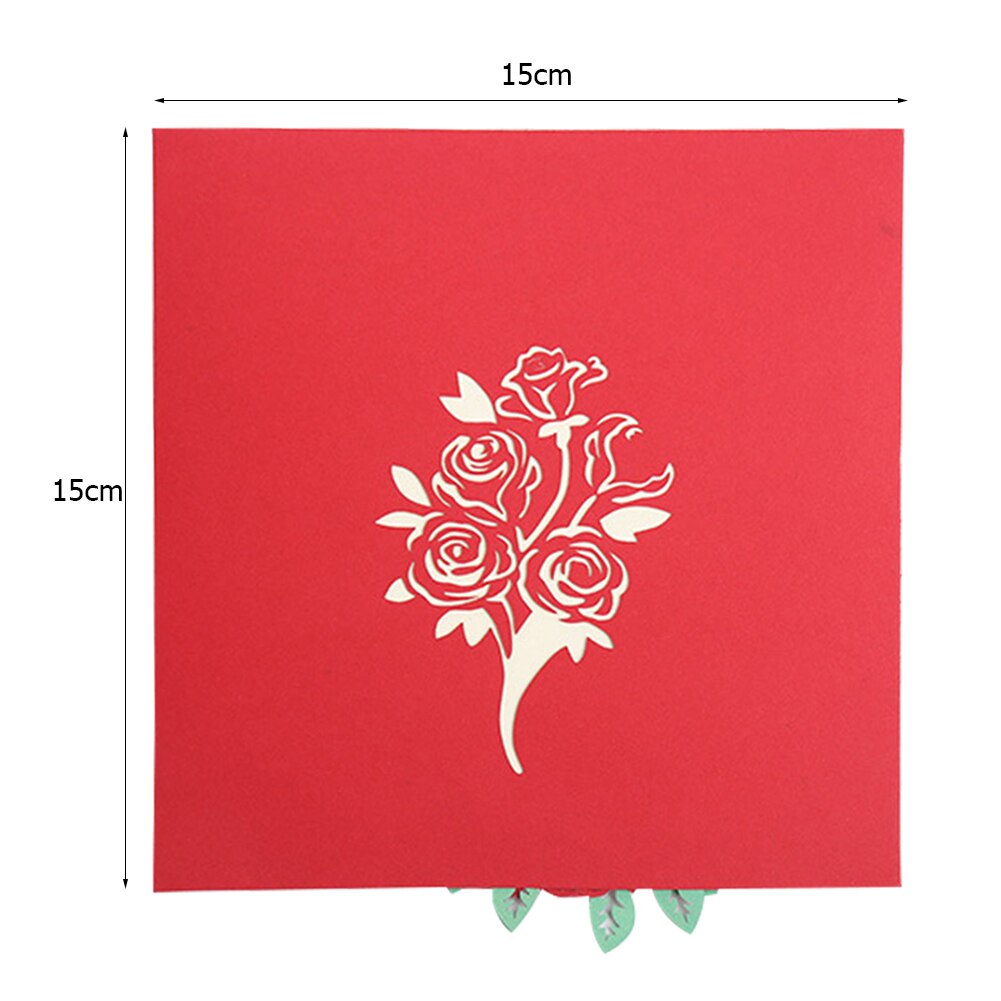 Valentines Day Greeting Cards 3D Romantic Wedding Invitations Cards Hollow Festival Card for Event Party Supplies