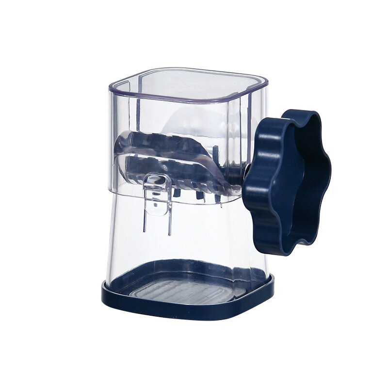Manual Nut Grinder Portable Dried Fruit Crusher Hand Peanut Masher Walnut Chocolate Chopper With Cover Kitchen Tool Accessories: navy