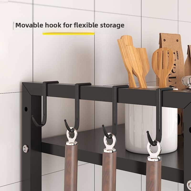 Support de rangement de cuisine, support d'assaisonnement, support de stockage de micro-ondes, four multicouche, minimalisme moderne, organisateur d'accessoires de cuisine permettant de gagner de l'espace