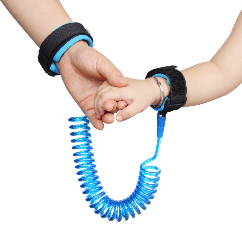 1.5M Kids Safety Harness Verstelbare Kinderen Leash Anti-verloren Pols Link Trekkabel Loopstoeltje Polsband Voor peuter