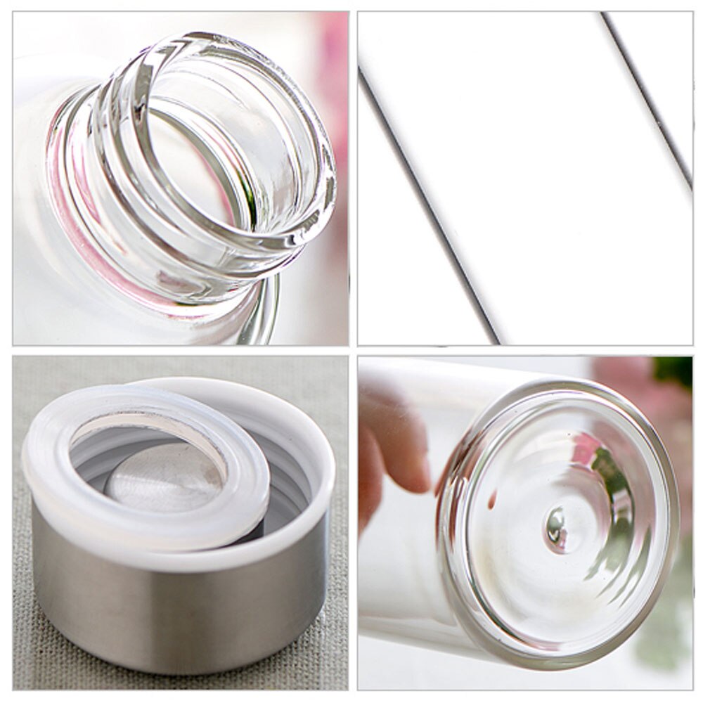 borosilicate glass bottle milk bottle crystal water bottle Water Bottle sport Travel drinking water bottle cold water bottle