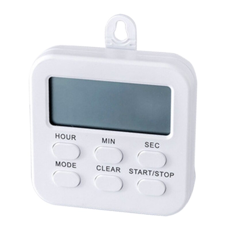 Portable Kitchen Timer Magnetic Countdown Up Cooking Timer Clock w/ Magnet Back &amp; Clip Large Display Hour Minutes Second O11 21