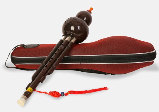 Hulusi Gourd Flöjt - C Ton - Traditionellt Blåsinstrument för Självstudier: MÃÂ¶rk fÃÂ¤rg