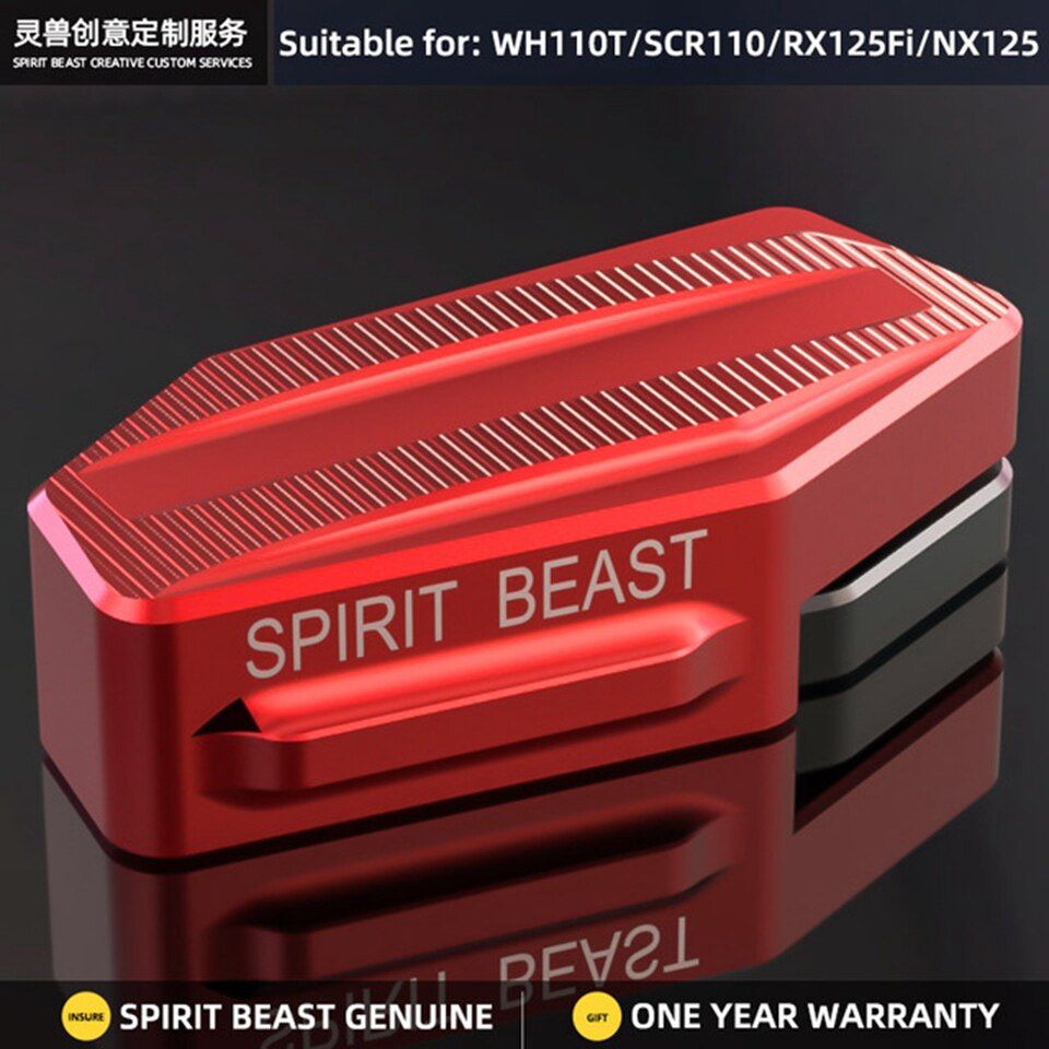 Motorcycle Side frame auxiliary block Side support kick Side support side widener For Honda SCR110 WH110T RX125FI NX125 WH125T: L8 red