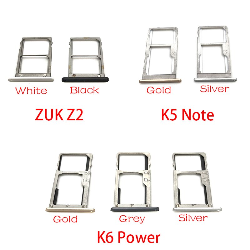 For Lenovo ZUK Z2 / K5 Note / K6 Power Micro Nano SIM Card Holder Tray Slot Holder Adapter Socket