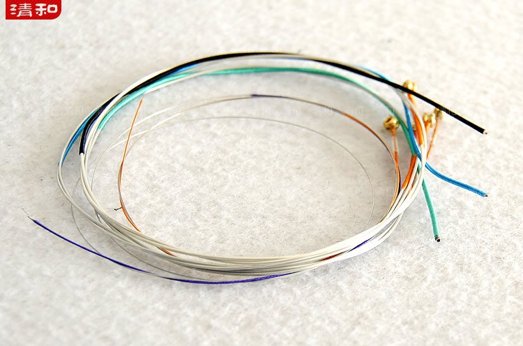 5pcs Full Set Alice A708 Plated High-Carbon Steel Nylon Core Aluminum Alloy Wound Silver Wound Gold Ball-End Violin Strings