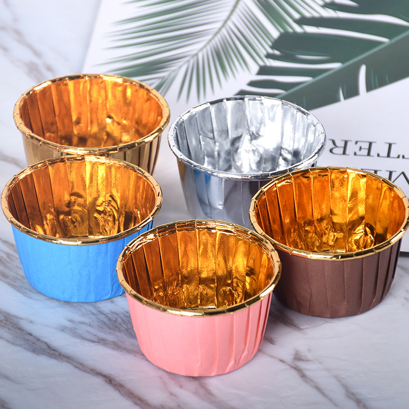 50pcs Middle size Newspaper Style Cupcake Liner Baking Cup For Wedding Party Tulip Muffin Cupcake Paper Oilproof Cake Wrapper