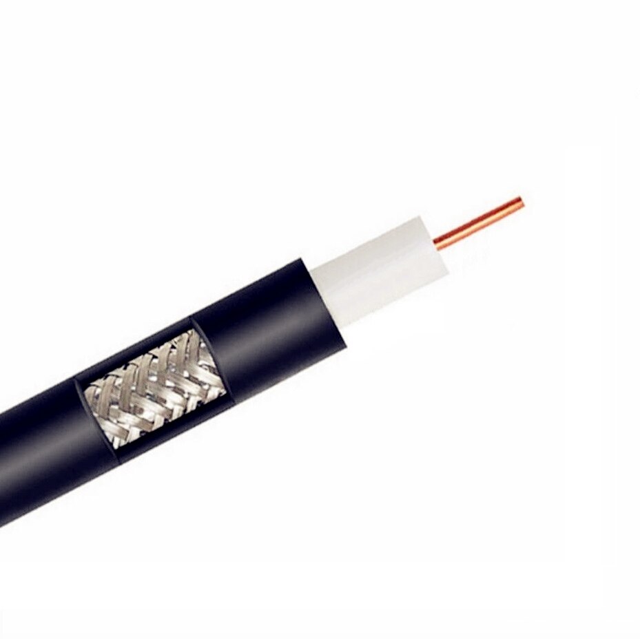 RF Coaxial Cable RG-58 RG58 RG58U Cable Wires Black RG58/AU Pure Copper Coaxial Cable