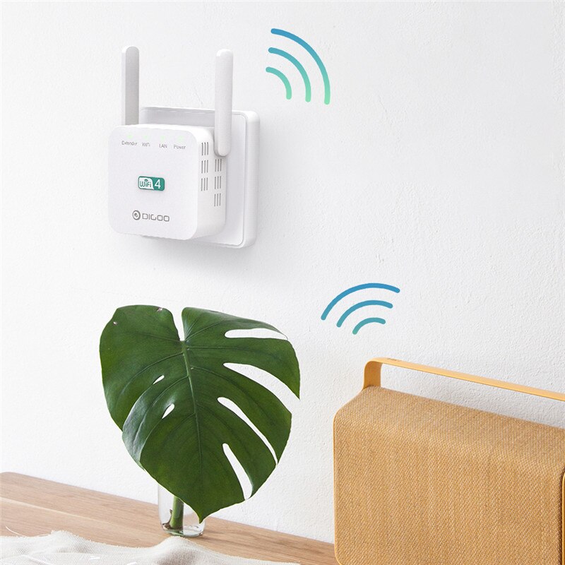 DIGOO DG-R611 repetidor Wifi inalámbrico rango Wifi extensor Router Wi-Fi amplificador de señal 300Mbps 2,4G WiFi de punto de acceso