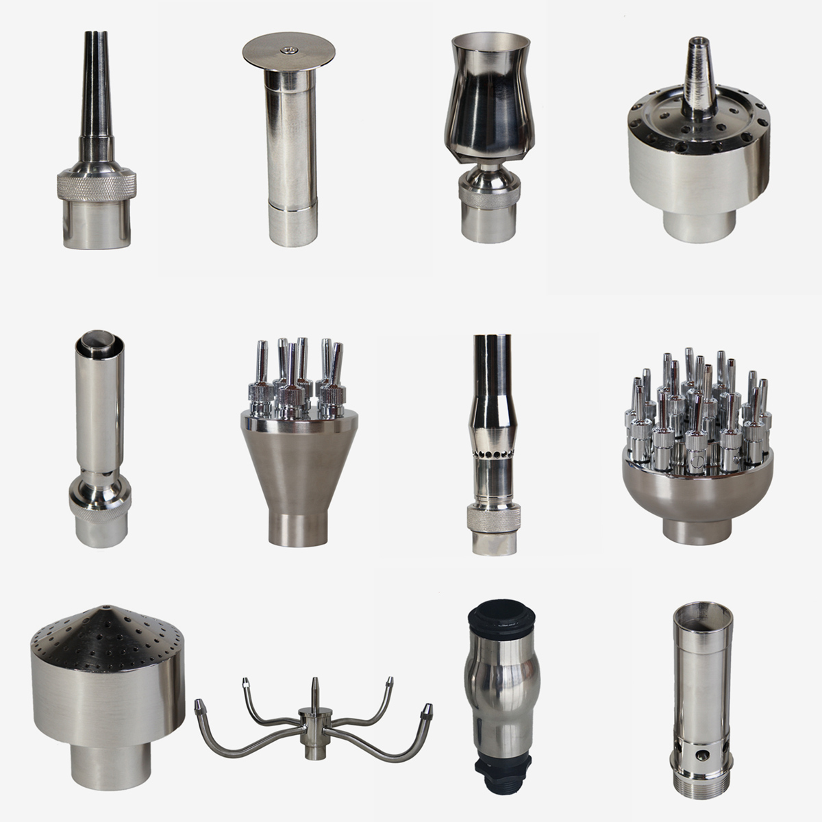 1/2" 3/4" 1" 304 Stainless Steel Fountain Nozzles Garden Pond Jet Straight Outdoor Water Spray Head