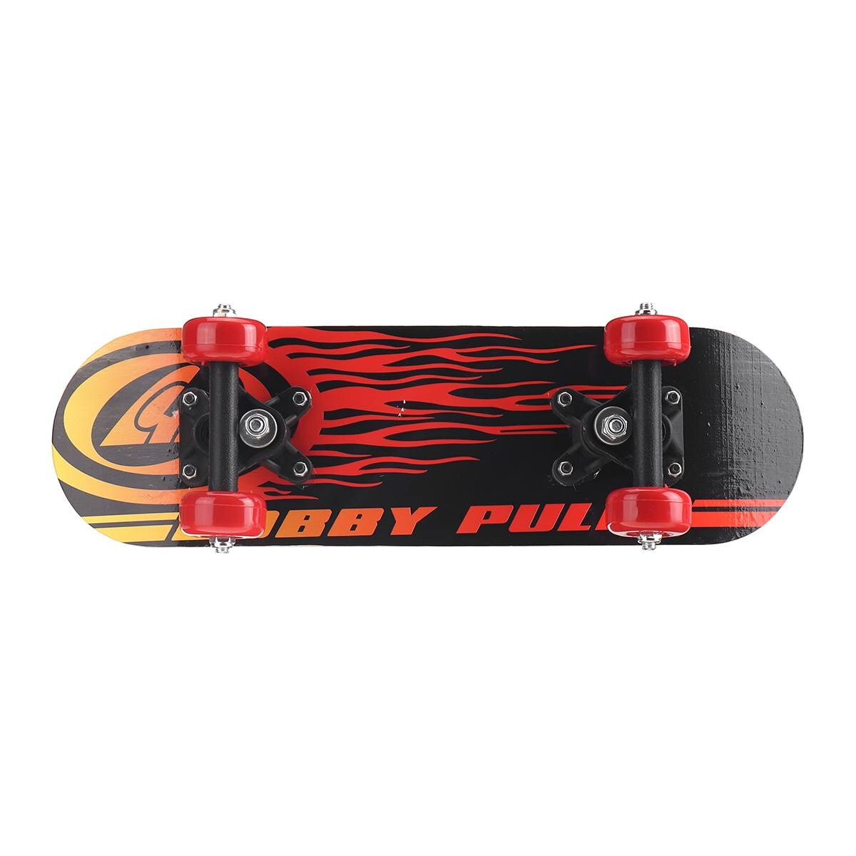 17 Inch Double Rocker Children Kids Skateboard Teenagers Beginnner Four-wheel Wooden Skate Board