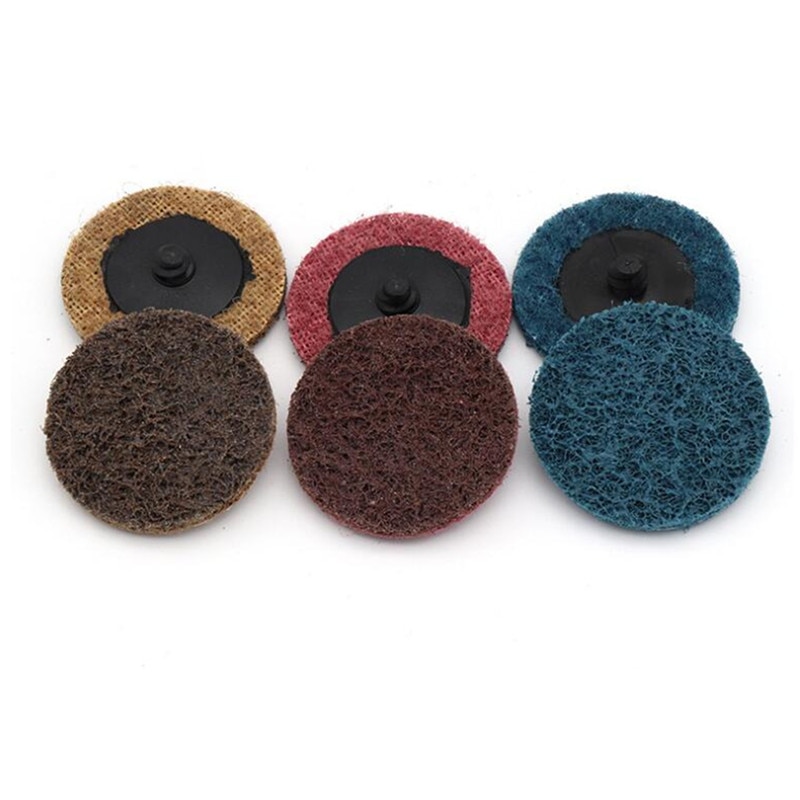 Sand Disc 2-Inch Nylon Sanding Disc Grinding Metal Processing Polishing Pad Sanding Disc For Car Polisher Red+Yellow+Blue 50MM