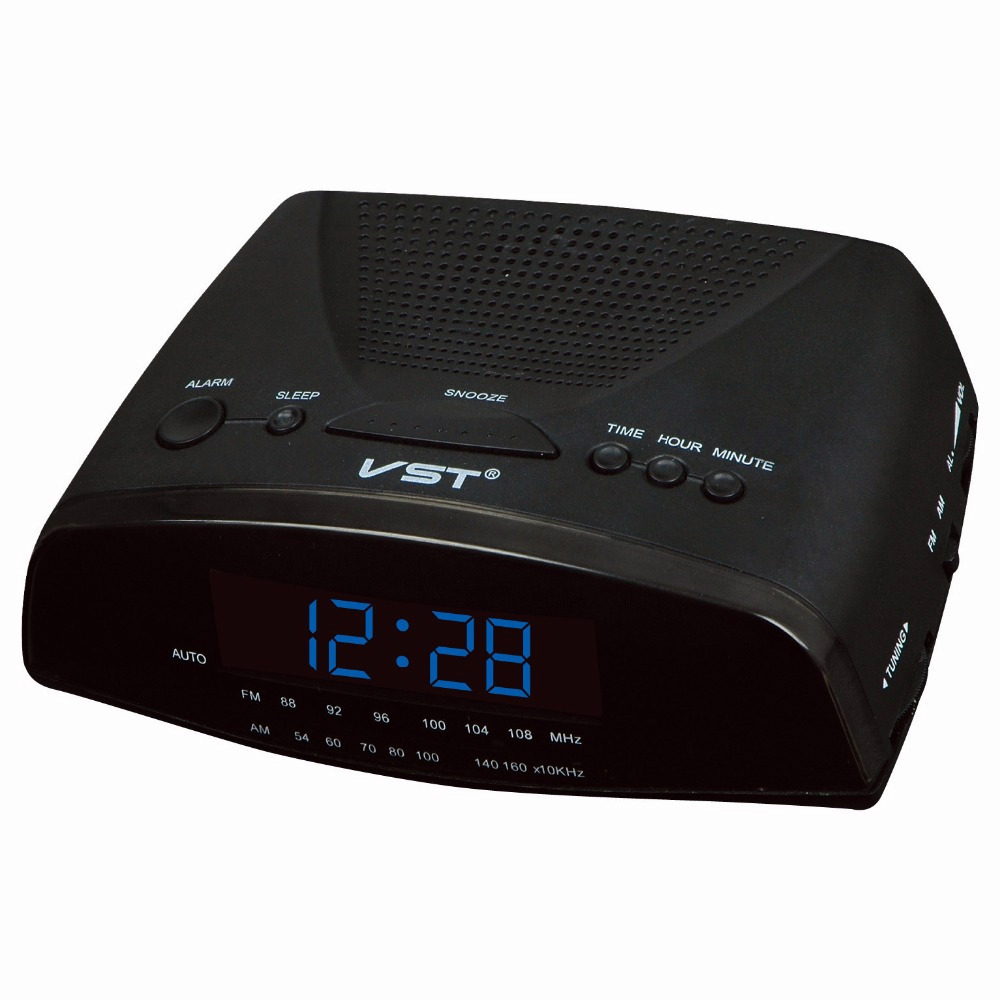 Led am/fm radio väckarklocka modern elektronisk skrivbordsbord digital klocka multi-grupp snooze funktion heminredning sovrum