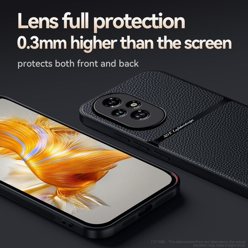 Capa traseira de couro para Honor 200 Pro, suporte do carro, estojo magnético para Honor 200 Lite, acessório do telefone