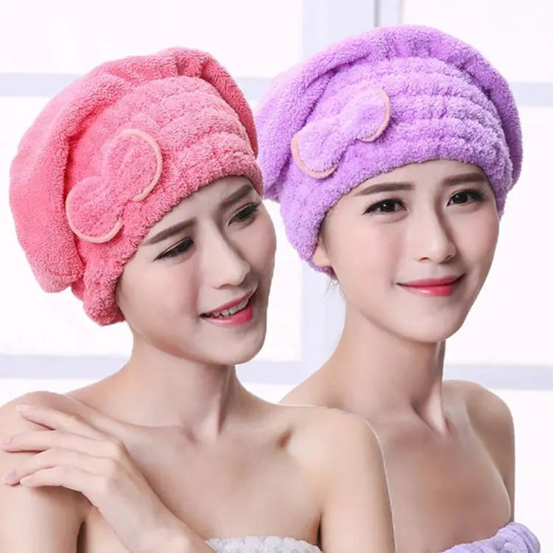 Gorro de ducha para mujer, microfibra para el cabello, secado rápido, baño, Spa, lazo, toalla envolvente, sombrero para accesorios de habitación